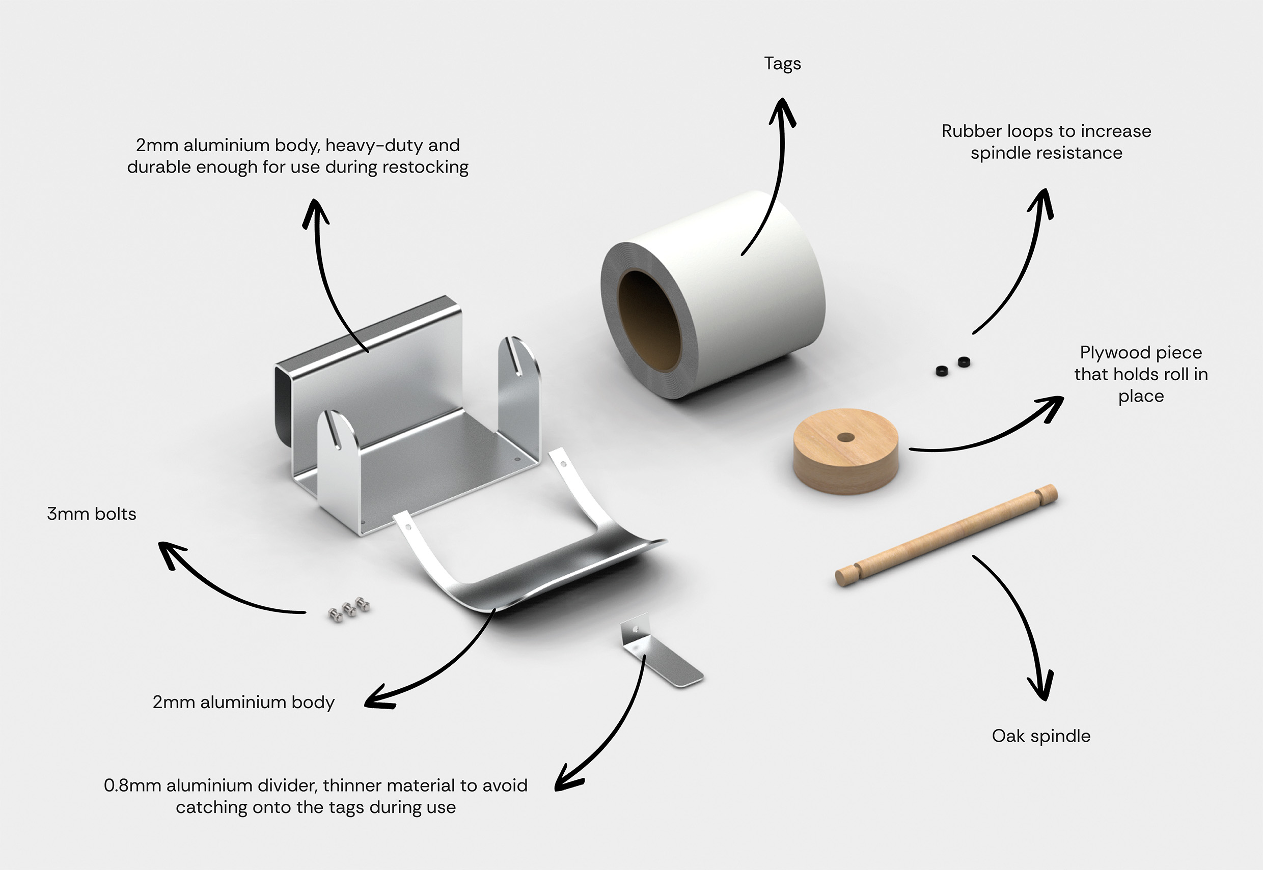 Anti-theft Tag disperser
